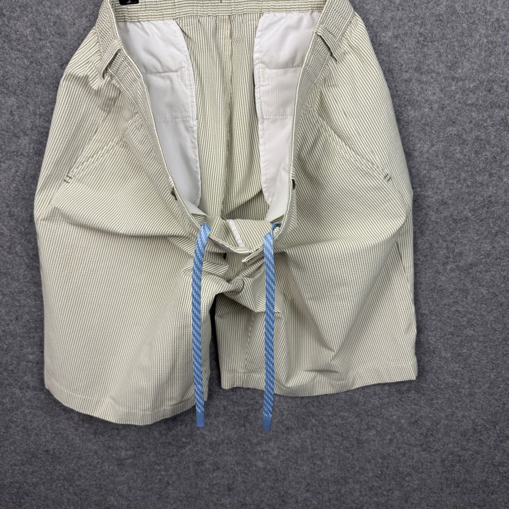 Tommy Bahama Nova Wave Sand Stripe 9 Shorts Mens XL Palm Green ST890044 New - Picture 8 of 13